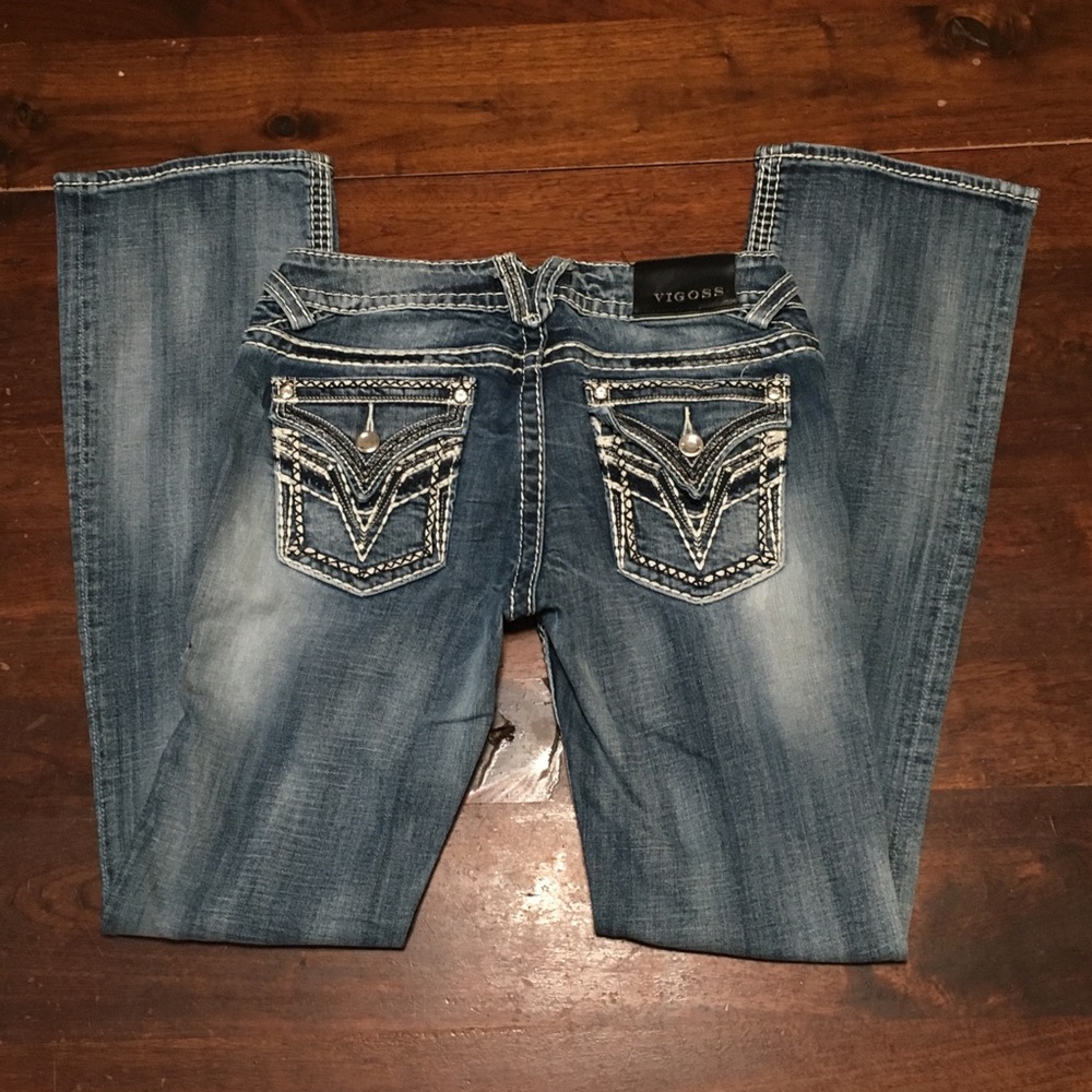 Vigoss New York Bootcut Jeans 28x33 Flap Pocket